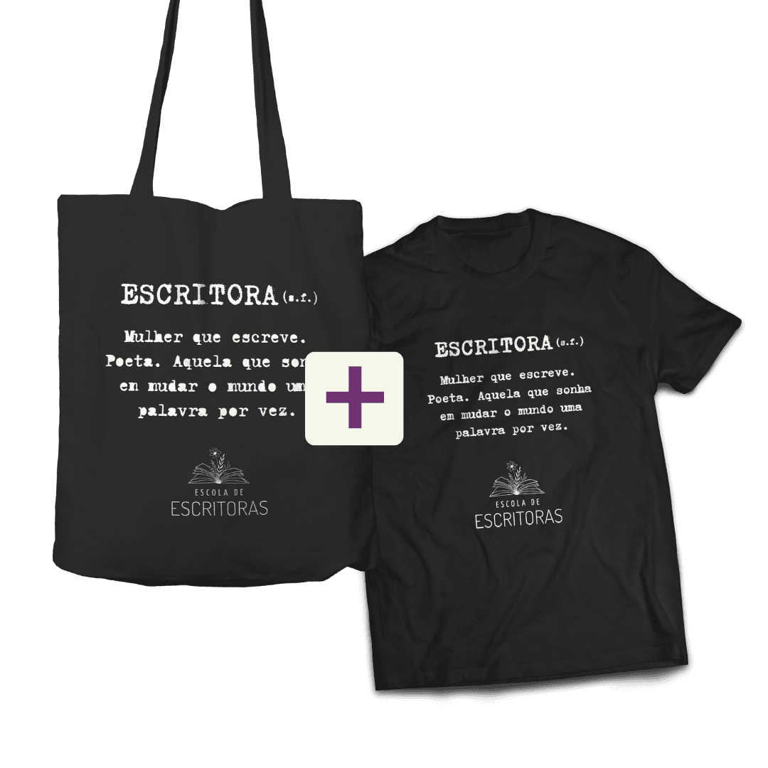 Kit Ecobag + Camiseta Escritora